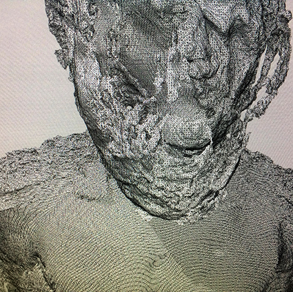 Interrupted 3D scan by artist Paul Coombs
